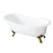 Aqua Eden Clawfoot Bathtubs, 54 L, 30.31 W, White/Polished Brass, Cast Iron VCT7D5431B2 - alternate 1